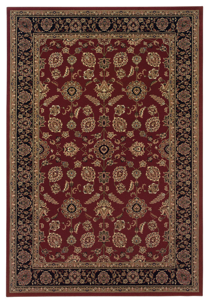 Oriental Weavers Ariana Red/Black Oriental 271C3 Area Rug, Rectangular 4'x5'9"