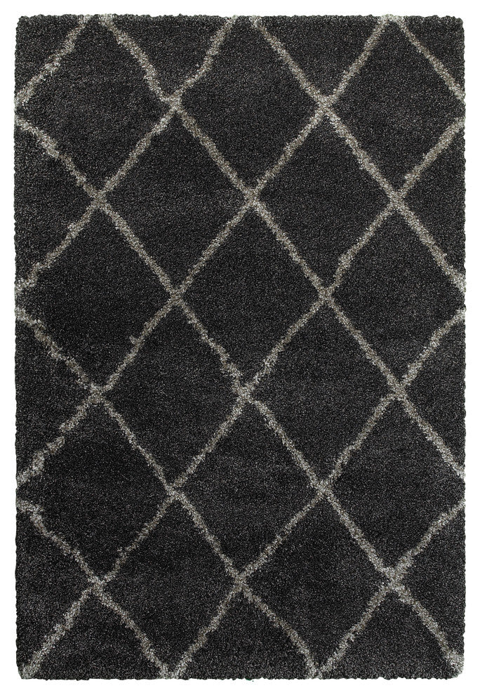 Oriental Weavers Henderson 090K1 Geometric Area Rug, Charcoal/Gray, 1'10"x3'3"