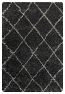 Oriental Weavers Henderson 090K1 Geometric Area Rug, Charcoal/Gray, 1'10"x3'3"