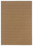 Oriental Weavers Karavia 001X3 Tan/Light Tan Stripe Area Rug, 7'10"x10'10"