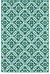 Oriental Weavers Meridian 5868L Floral Area Rug, Blue/Green, 8'6"x13' Rectangle