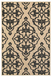 Oriental Weavers Cayman 001B9 Floral Area Rug, Sand/Charcoal, 3'10"x5'5"