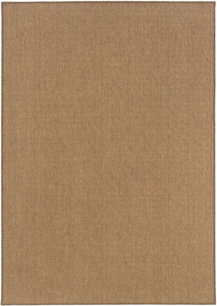 Oriental Weavers Karavia Tan Solid 2068X Area Rug, Rectangular 5'3"x7'6"