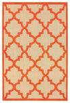 Oriental Weavers Cayman Sand/Orange Geometric 660O9 Area Rug, Runner 2'3"x7'6"