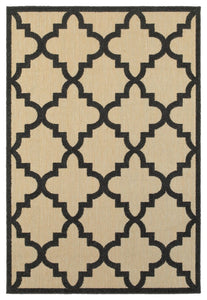 Oriental Weavers Cayman 660N9 Geometric Area Rug, Sand/Charcoal, 5'3"x7'6"