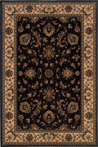 Oriental Weavers Ariana 311K3 Oriental Area Rug, Black/Ivory, 10'x12'7"