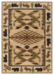 Oriental Weavers Hudson 1072A Area Rug, Ivory/Green, 1'10"x7'6" Runner