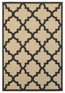 Oriental Weavers Cayman 660N9 Geometric Area Rug, Sand/Charcoal, 9'10"x12'10"