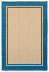 Oriental Weavers Cayman 5594B Border Area Rug, Sand/Blue, 1'10"x3'3"