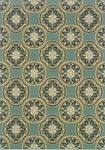 Oriental Weavers Montego 8323L Floral Area Rug, Blue/Ivory, 8'6"x13' Rectangle