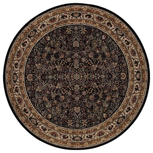 Oriental Weavers Ariana 213K8 Black/Ivory Oriental Area Rug, 6' Round