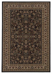 Oriental Weavers Ariana 213K8 Oriental Area Rug, Black/Ivory, 7'10"x11'