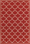 Oriental Weavers Meridian 1295R Lattice Area Rug, Red/Ivory, 6'7"x9'6"