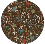 Oriental Weavers Montego 967X6 Floral Area Rug, Brown/Green, 2'5"x4'5" Rectangle