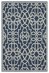 Oriental Weavers Meridian 2205B Geometric Area Rug, Navy/Ivory, 7'10"x10'10"