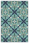 Oriental Weavers Meridian 2206B Medallion Area Rug, Blue/Green, 1'10"x2'10"