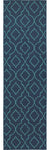 Oriental Weavers Meridian Navy/Blue Lattice 7541B Area Rug, Runner 2'3"x7'6"