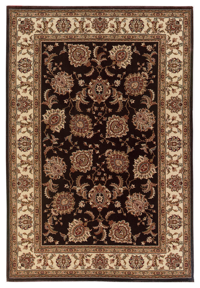 Oriental Weavers Ariana 117D3 Oriental Area Rug, Brown/Ivory, 5'3"x7'9"