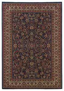 Oriental Weavers Ariana Blue/Red Oriental 113B2 Area Rug, Rectangular 4'x5'9"