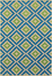 Oriental Weavers Cayman 2063Z Geometric Area Rug, Sand/Blue, 7'10"x10'10"