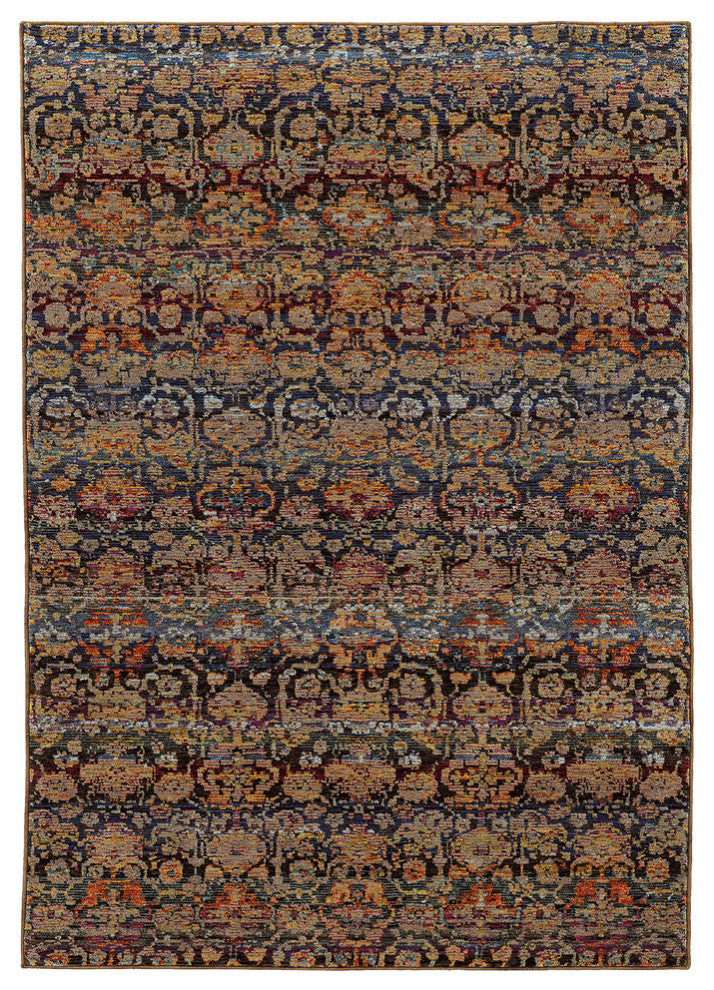 Oriental Weavers Andorra Multi/Blue Abstract 6836C Area Rug, Runner 2'3"x8'