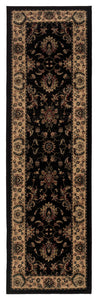 Oriental Weavers Ariana Black/Ivory Oriental 311K3 Area Rug, Runner 2'3"x7'9"