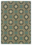 Oriental Weavers Montego 8323L Floral Area Rug, Blue/Ivory, 3'7"x5'6" Rectangle