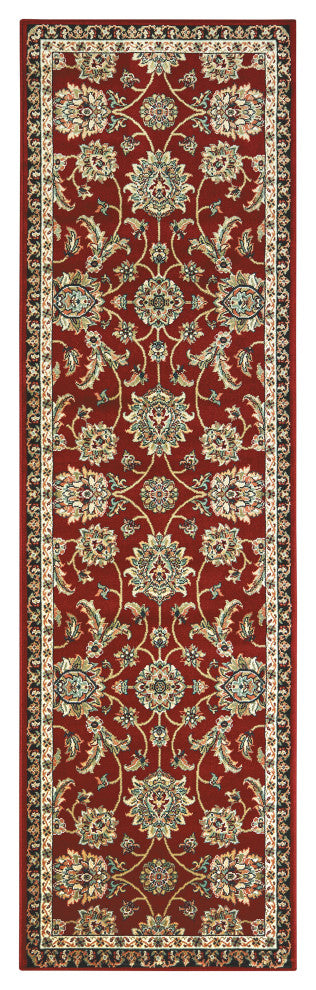 Oriental Weavers Kashan Red/Multi 370RI Area Rug, 2'3"x7'6" Runner