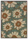 Oriental Weavers Montego 3444M Floral Area Rug, Blue/Brown, 2'5"x4'5"