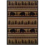 Oriental Weavers Hudson Black/Beige Southwest/Lodge 1066A Area Rug