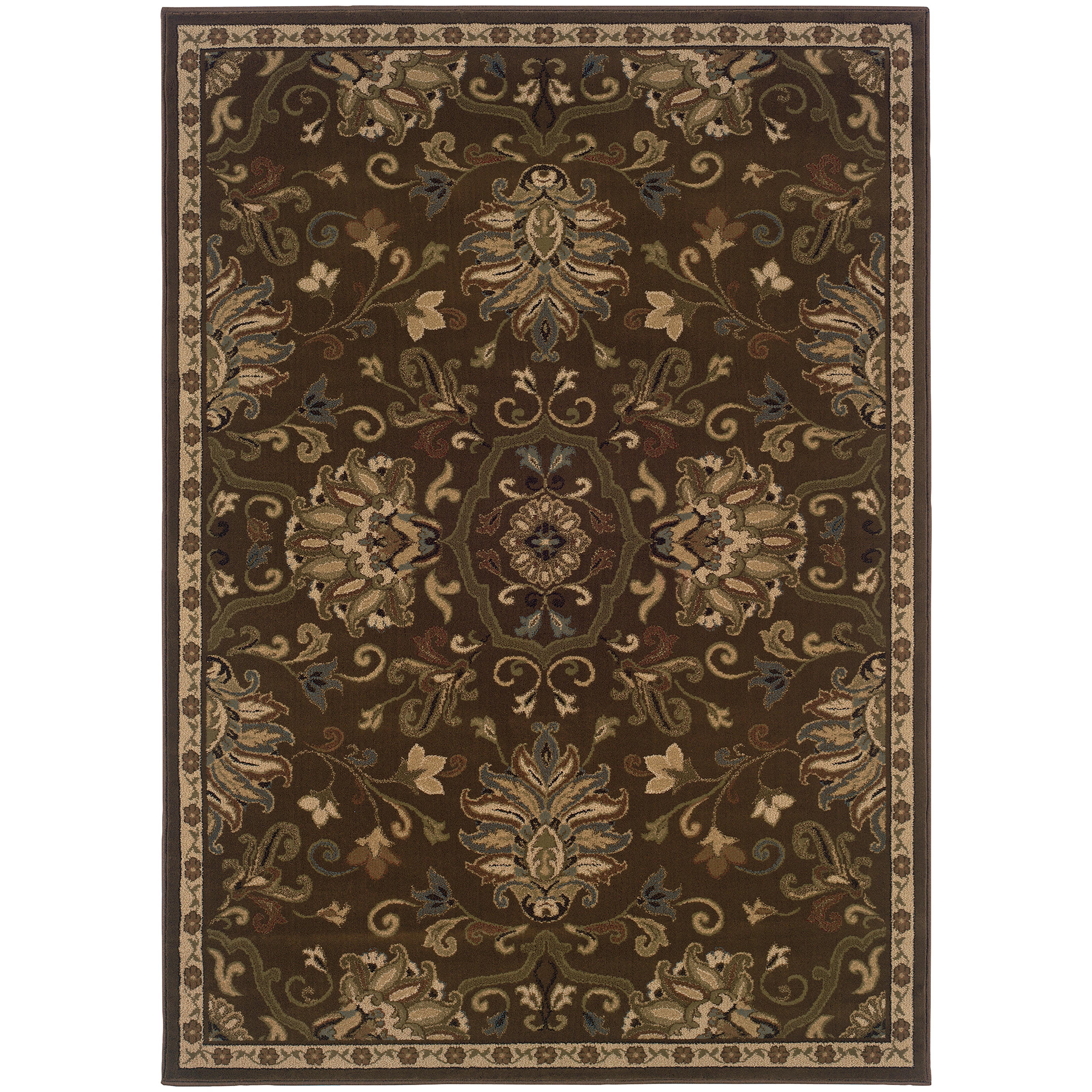 Oriental Weavers Hudson Green/Beige Oriental 042H1 Area Rug