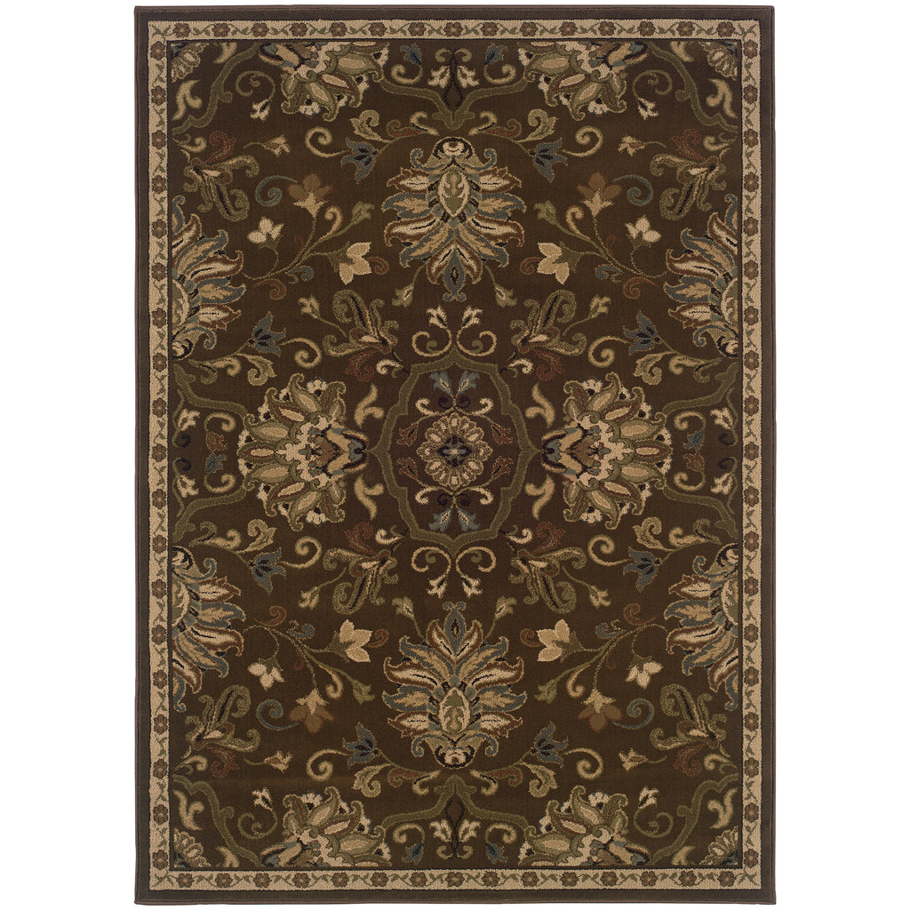 Oriental Weavers Hudson Green/Beige Oriental 042H1 Area Rug