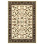 Oriental Weavers Kashan Ivory/Black Oriental 108X1 Area Rug