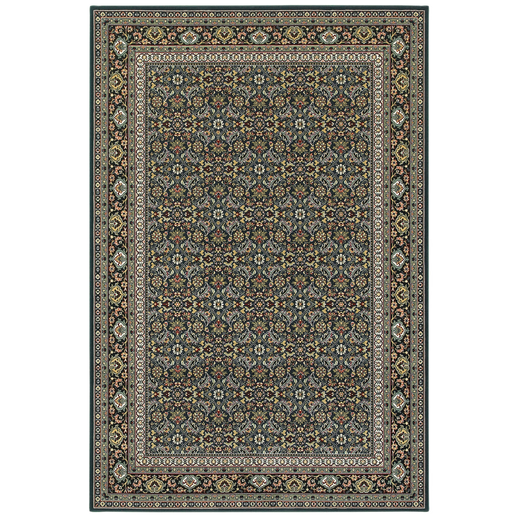 Oriental Weavers Kashan Navy/Multi Oriental 180L1 Area Rug