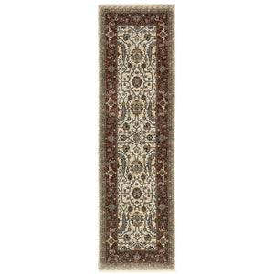 Aberdeen 144D1 Ivory/Red 2' x 3' Rug