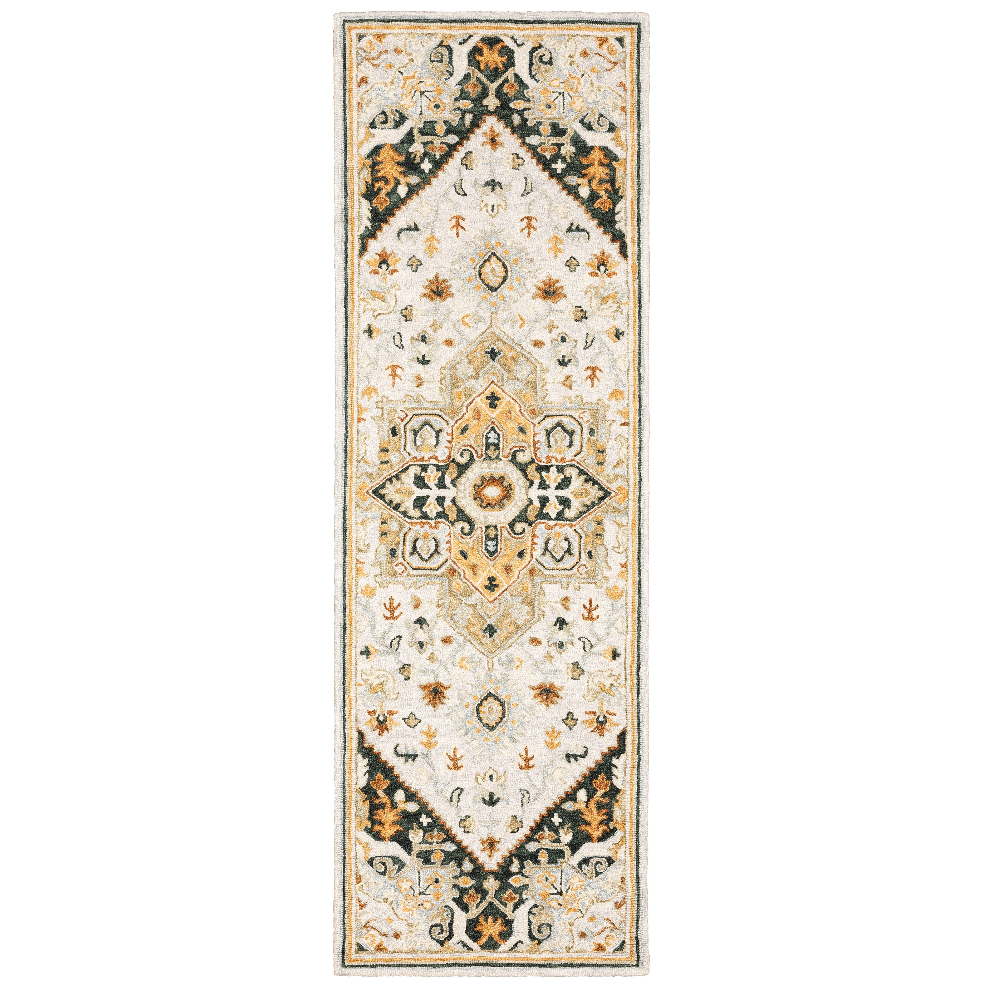 Alfresco 28407 Ivory/Charcoal 3'6" x 5'6" Rug