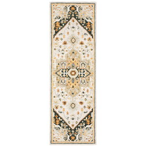 Alfresco 28407 Ivory/Charcoal 3'6" x 5'6" Rug