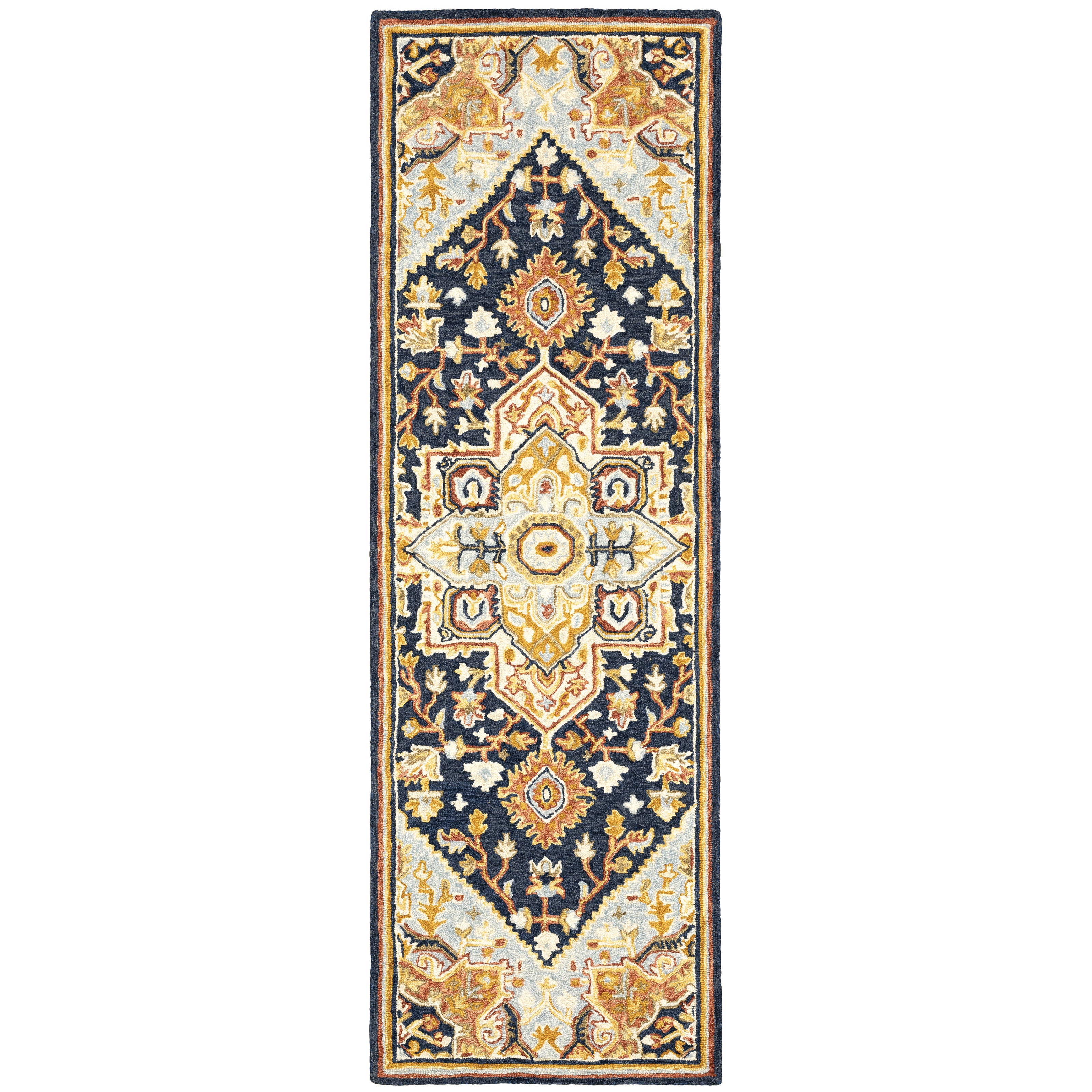 Alfresco 28408 Navy/Rust 8' x 10' Rug