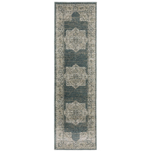 Alton 5501B Blue/Beige 3'3" x 5' Rug