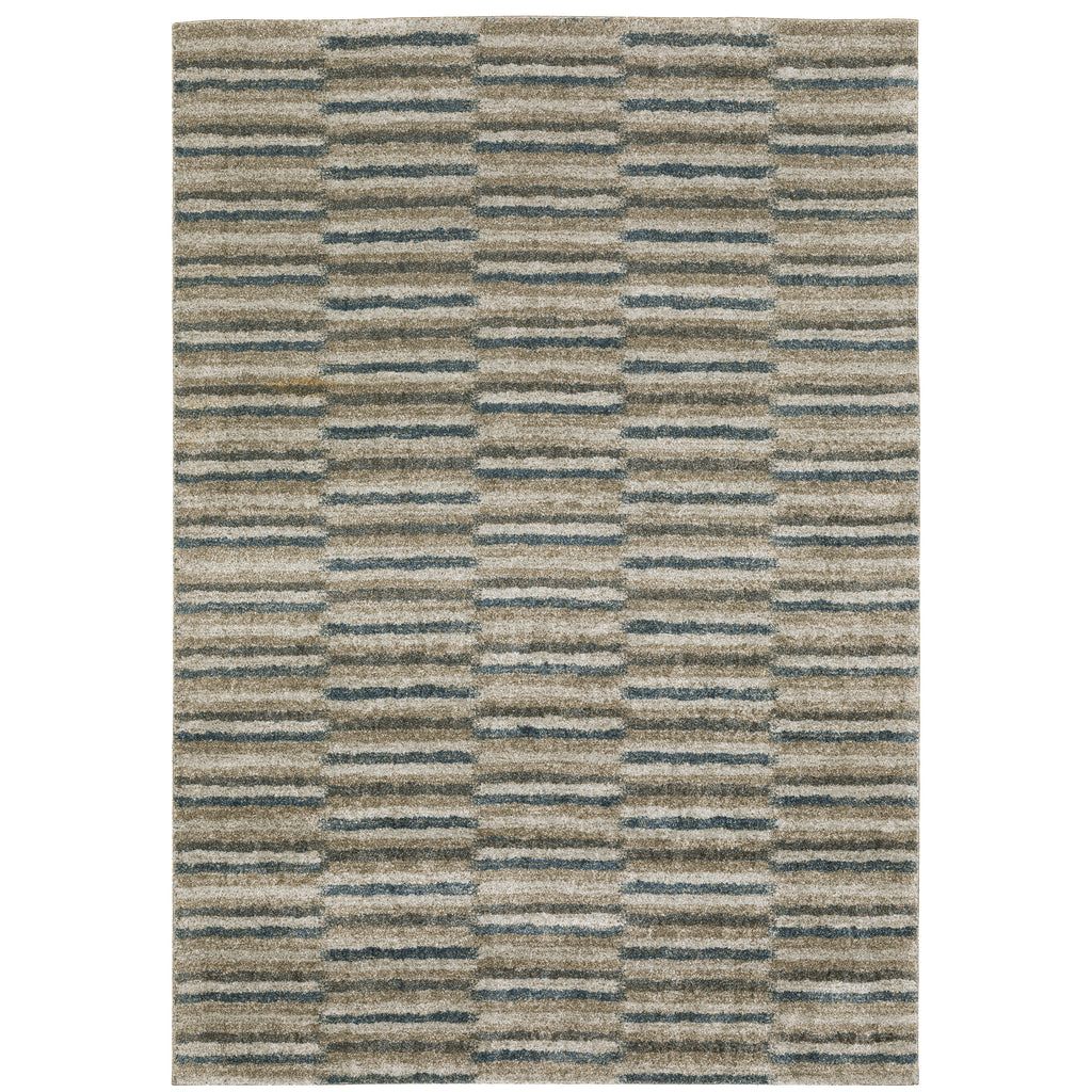 Alton 5502D Teal/Grey 3'3" x 5' Rug