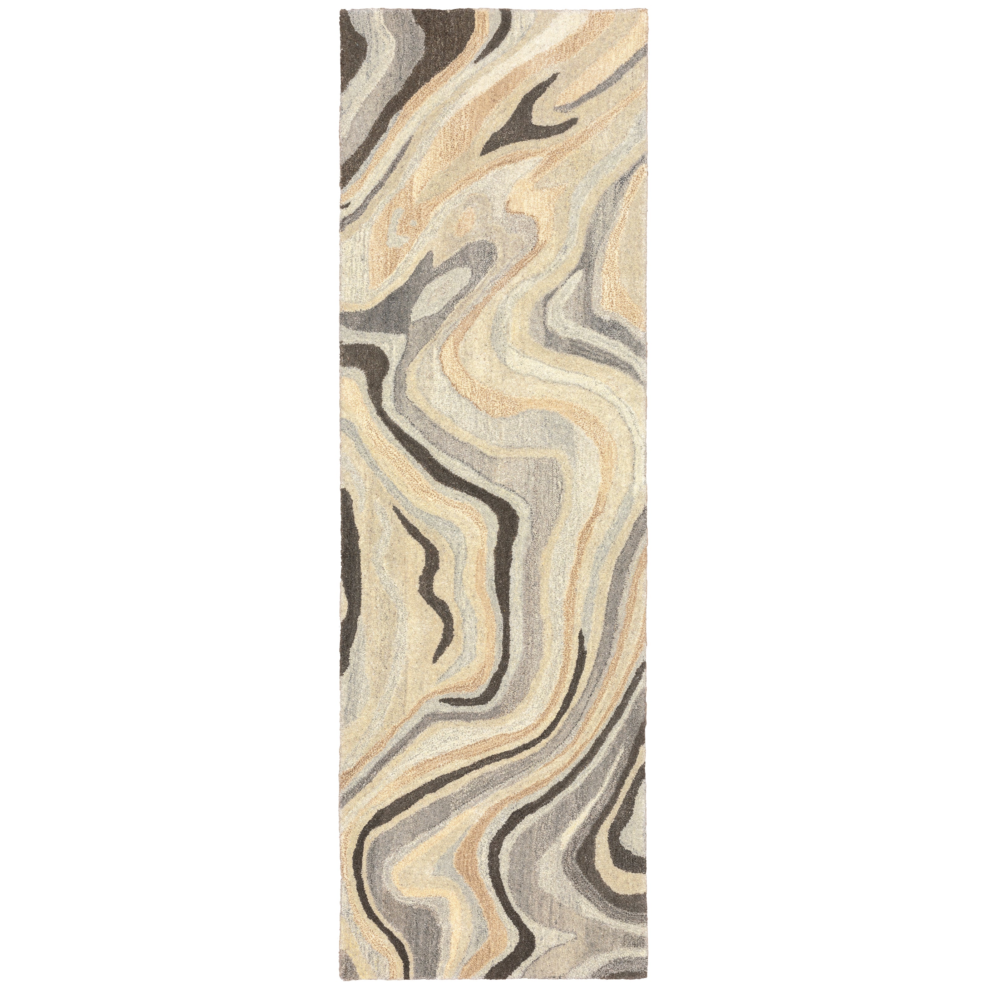 Anastasia 68007 Beige/Charcoal 3'6" x 5'6" Rug