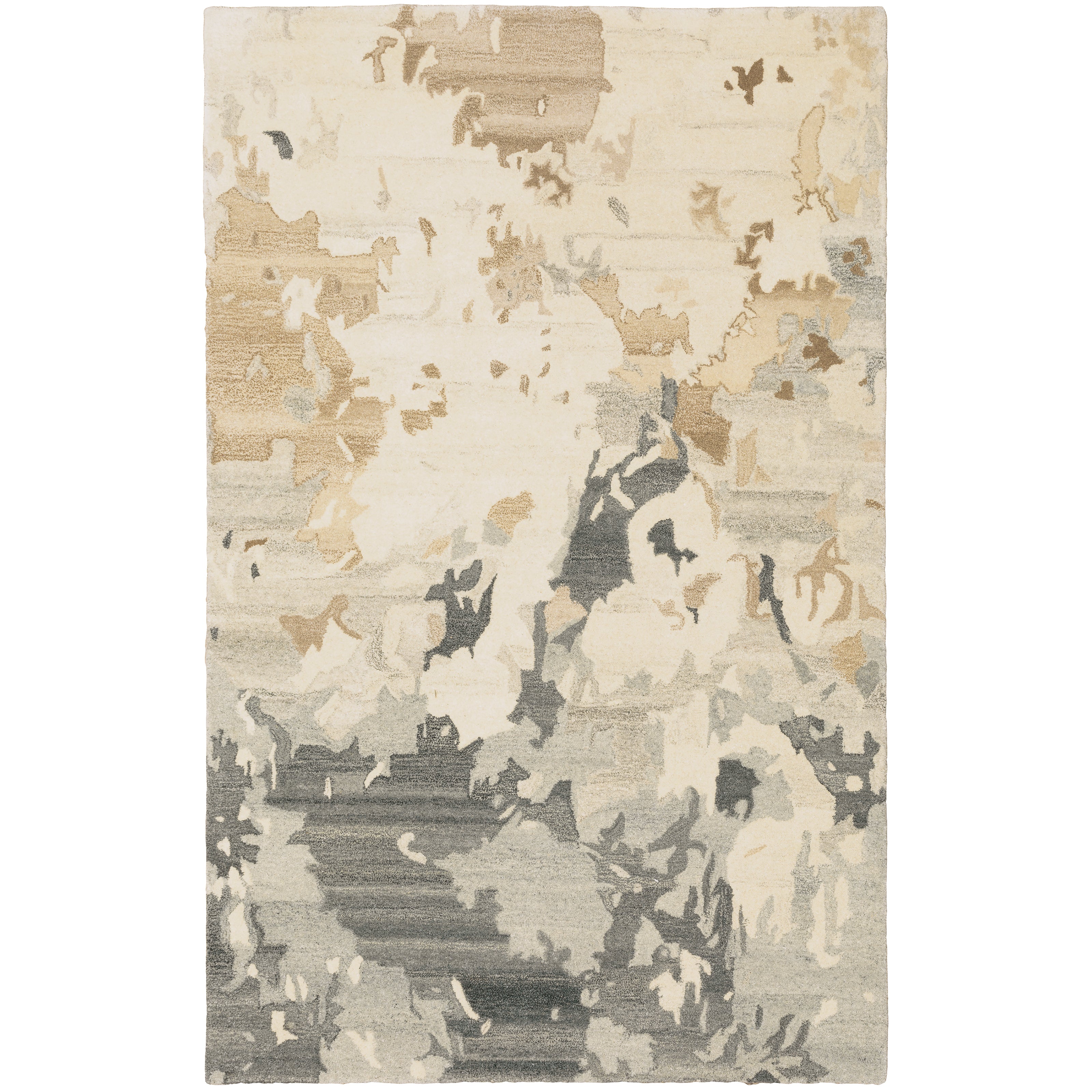 Anastasia 68009 Beige/Charcoal 3'6" x 5'6" Rug