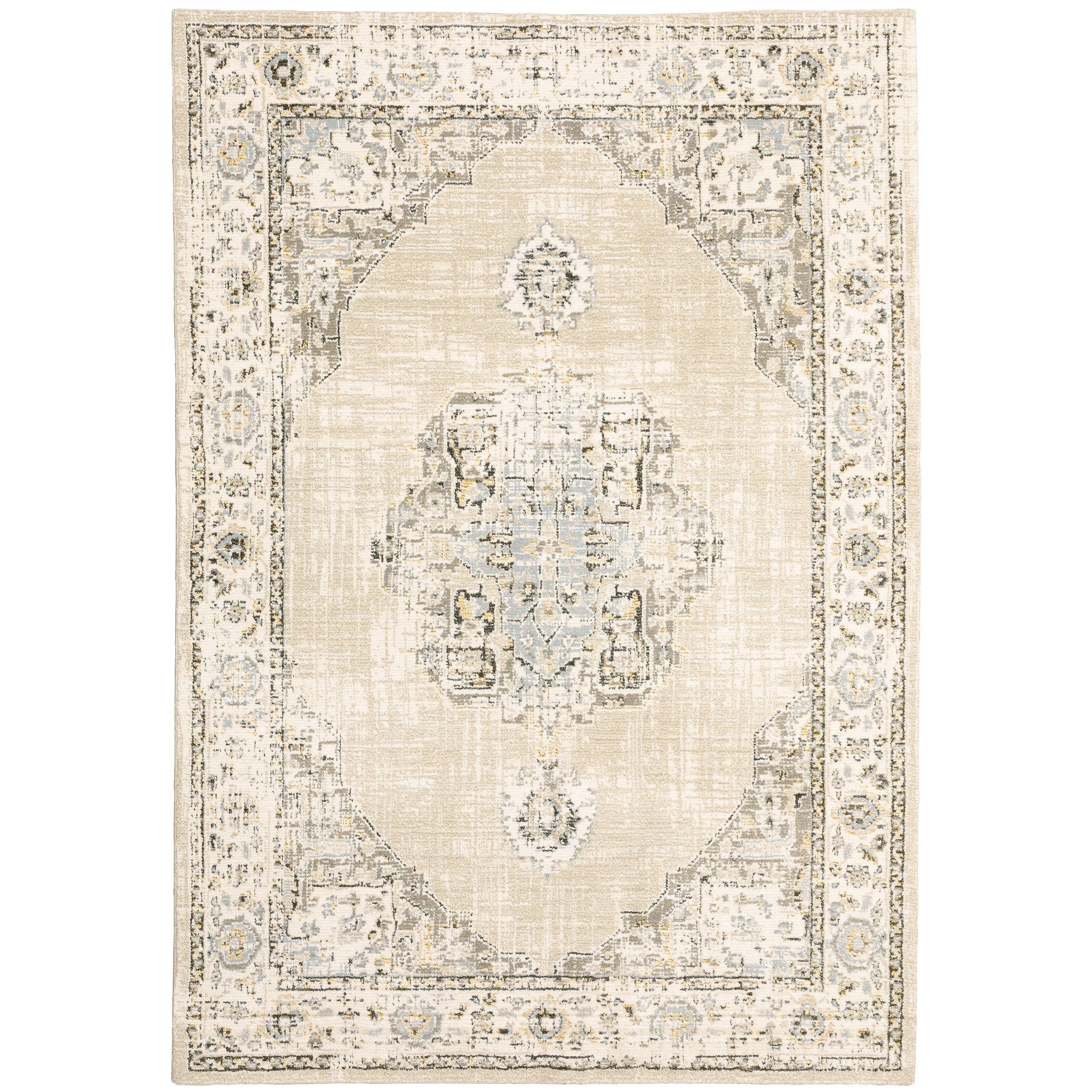 Andorra 303D0 Beige/Ivory 1'10" x 3'2" Rug