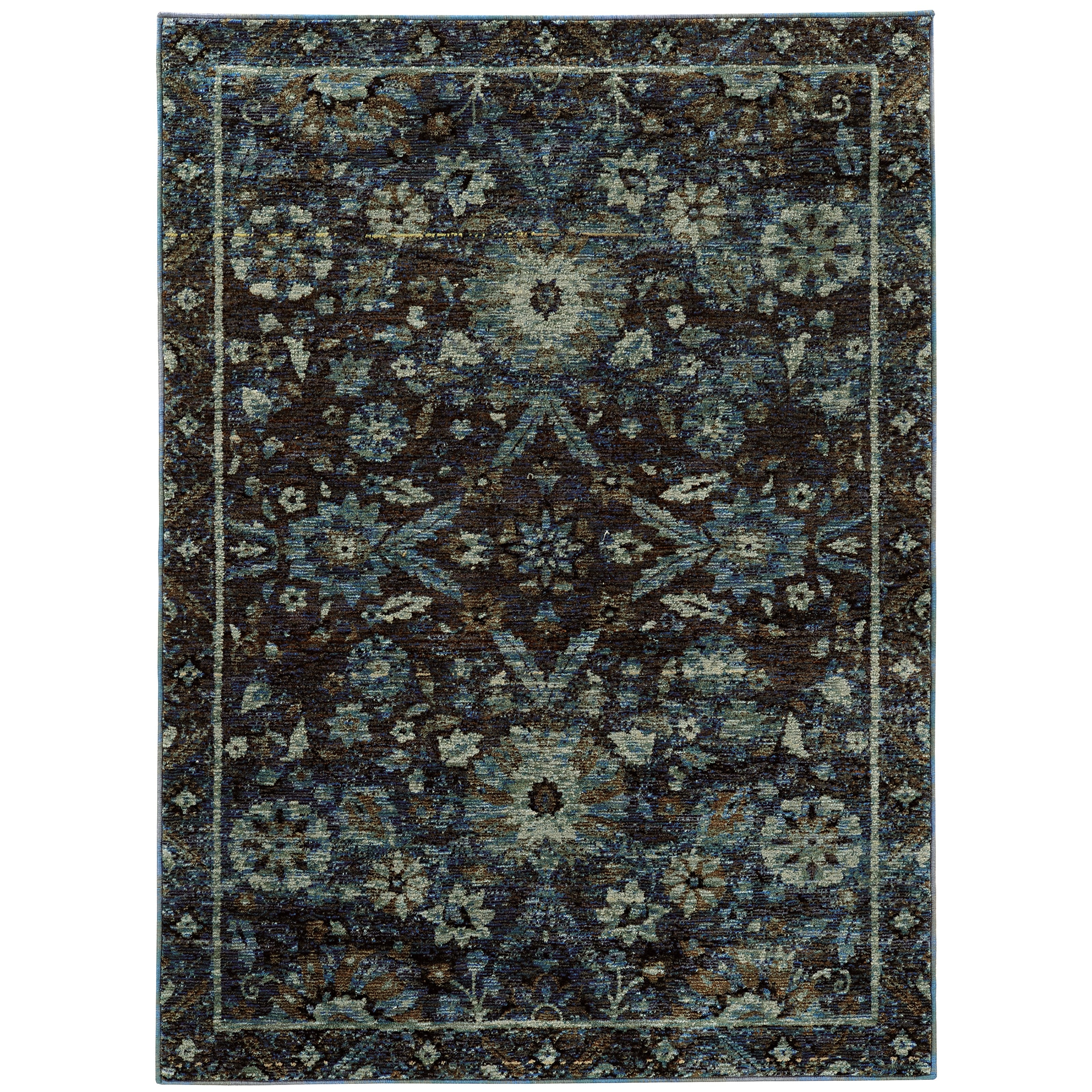 Andorra 7124A Navy/Blue 10' x 13'2" Rug