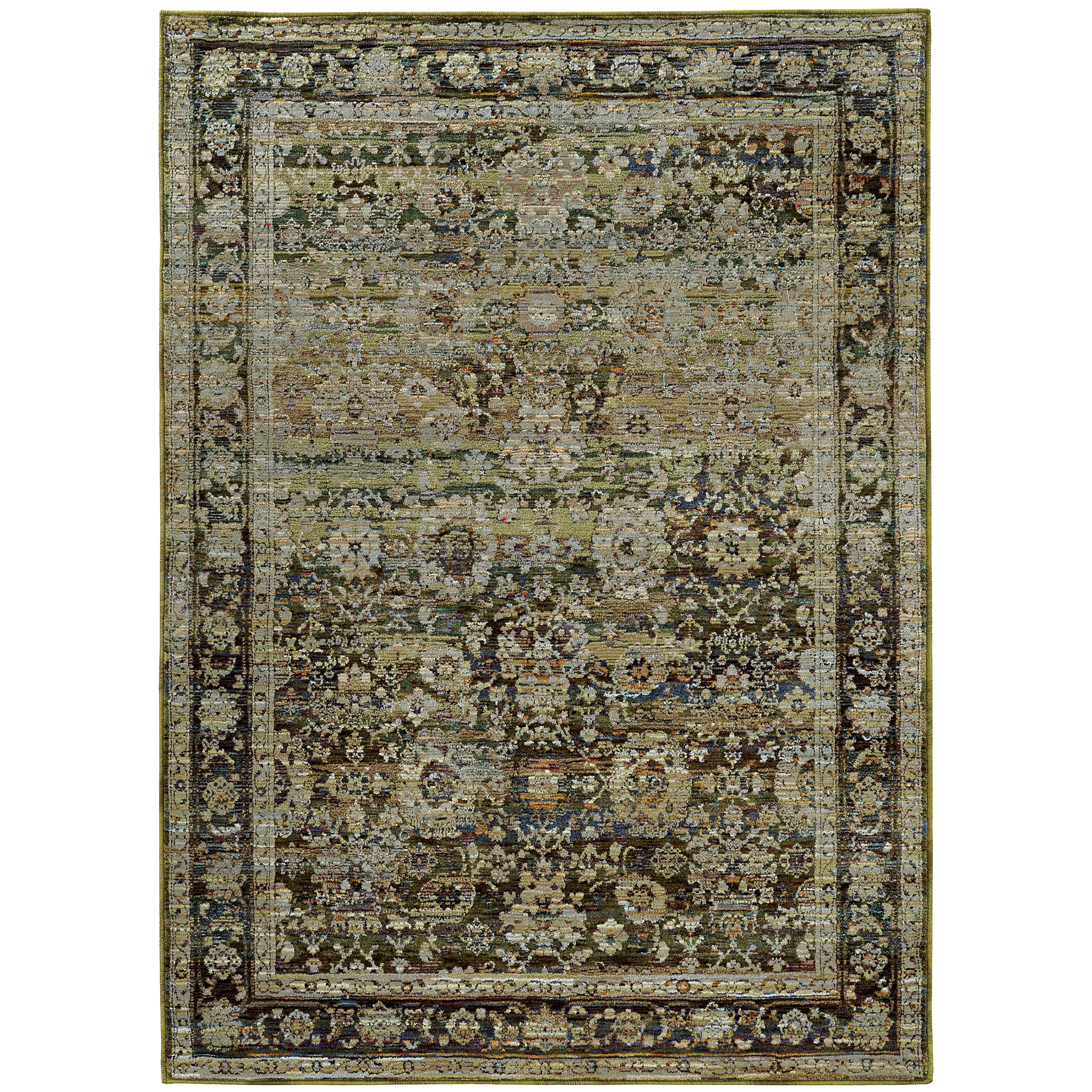 Andorra 7125C Green/Brown 10' x 13'2" Rug