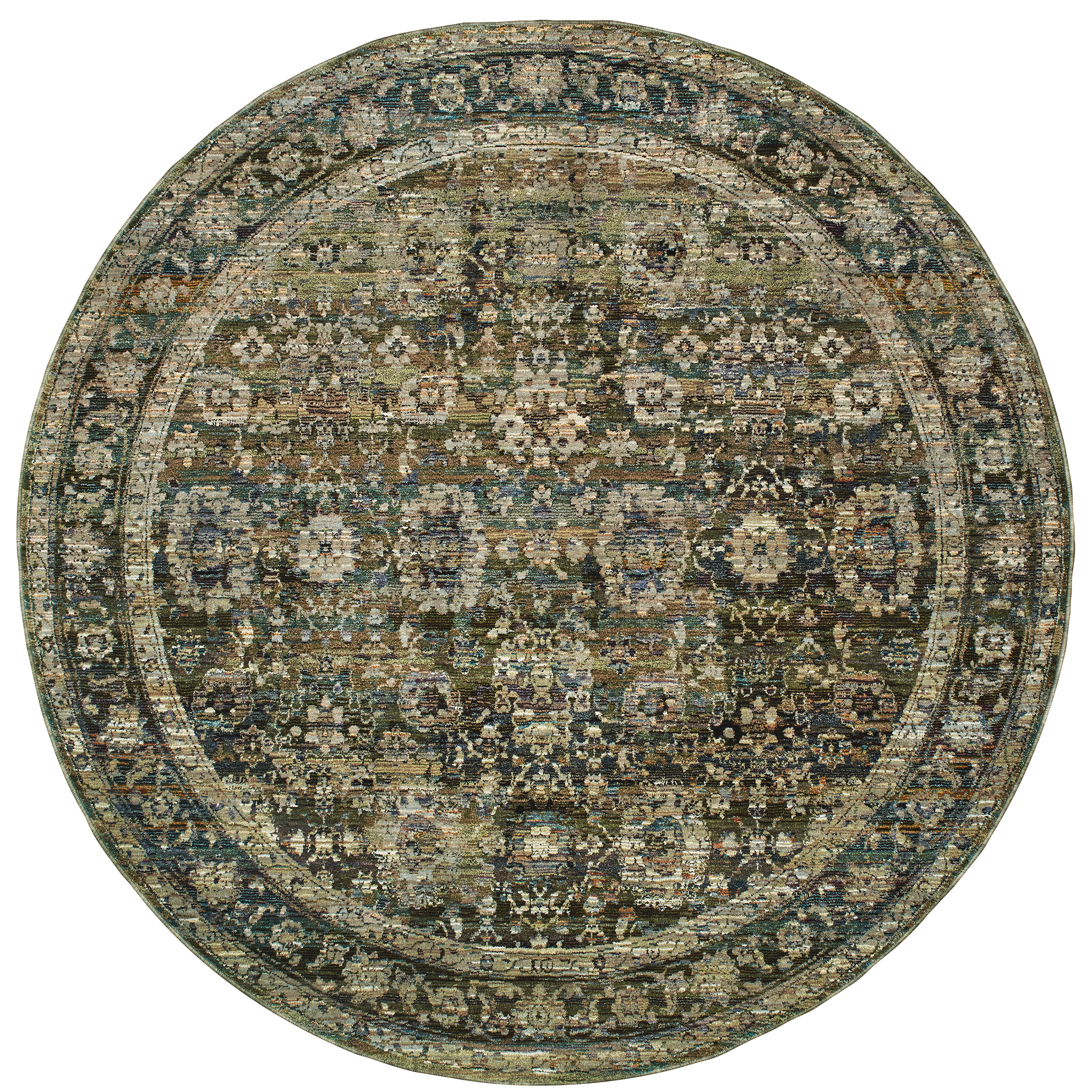 Andorra 7125C Green/Brown 10' x 13'2" Rug