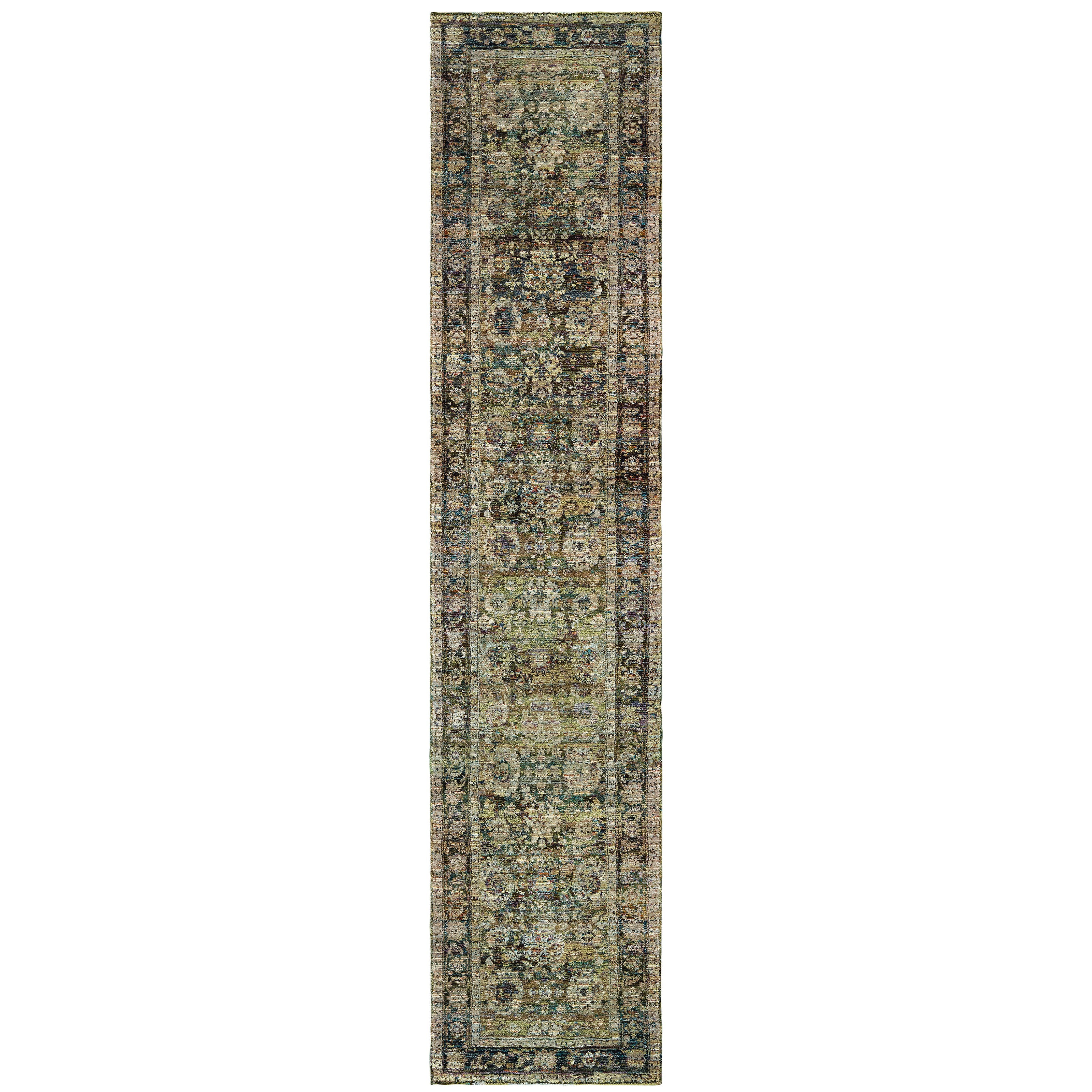 Andorra 7125C Green/Brown 10' x 13'2" Rug