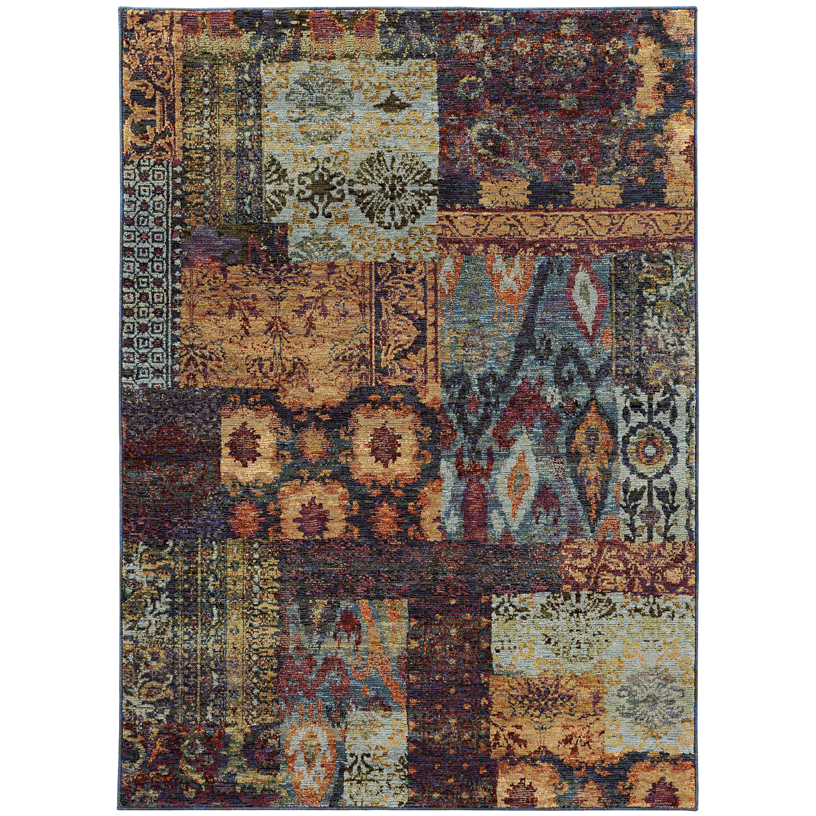 Andorra 7137A Gold/Blue 10' x 13'2" Rug