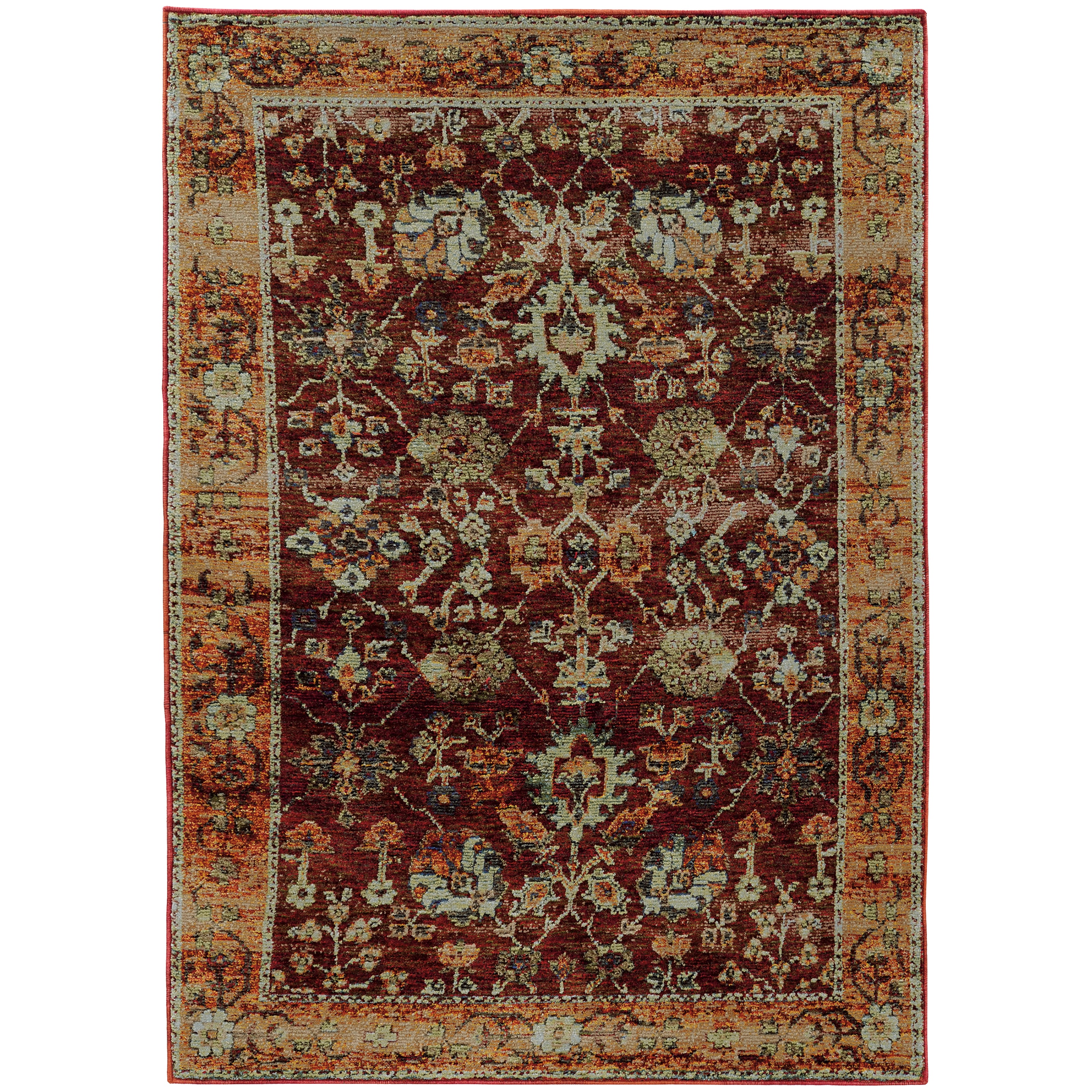 Andorra 7154A Red/Gold 10' x 13'2" Rug