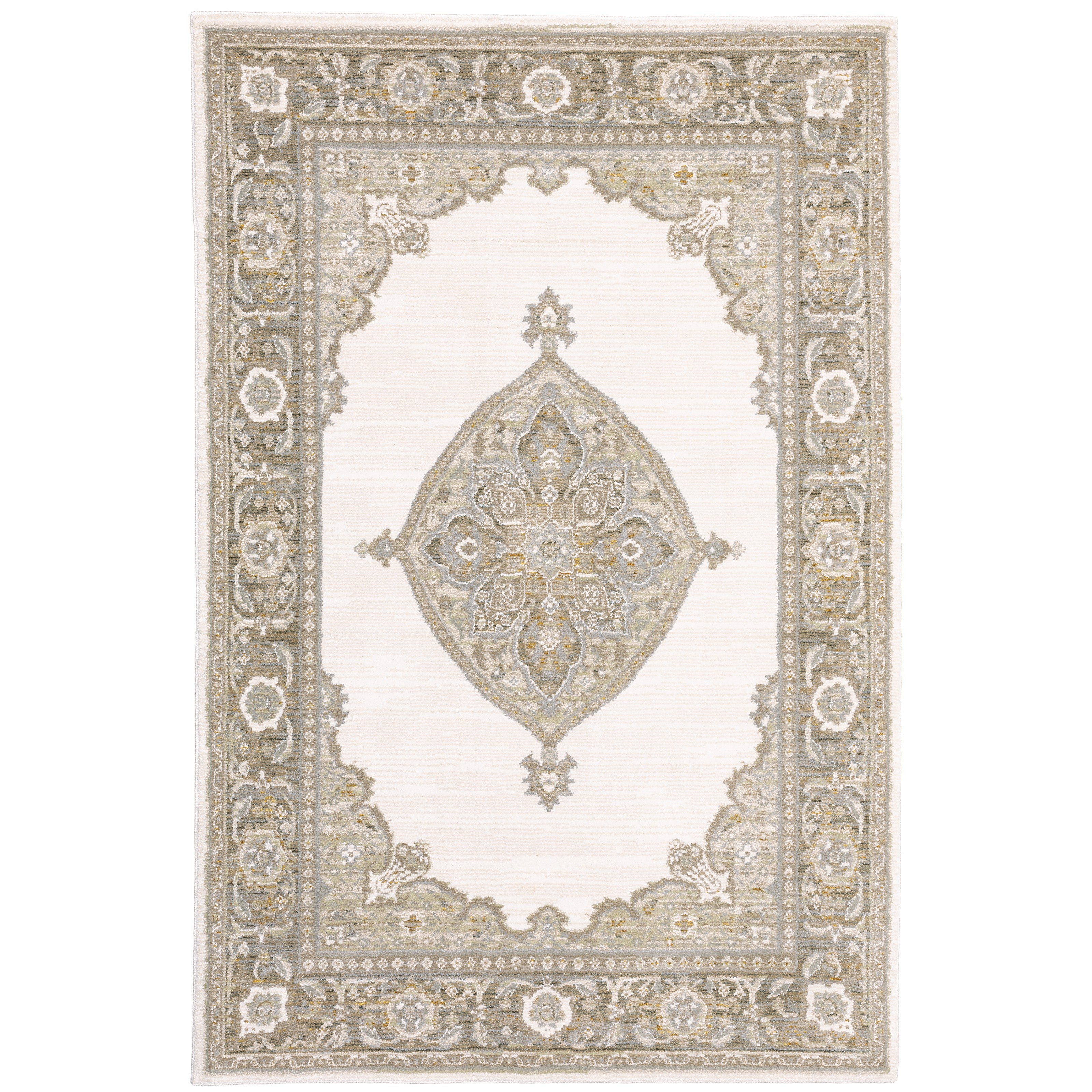 Andorra 7939D Beige/Tan 1'10" x 3'2" Rug